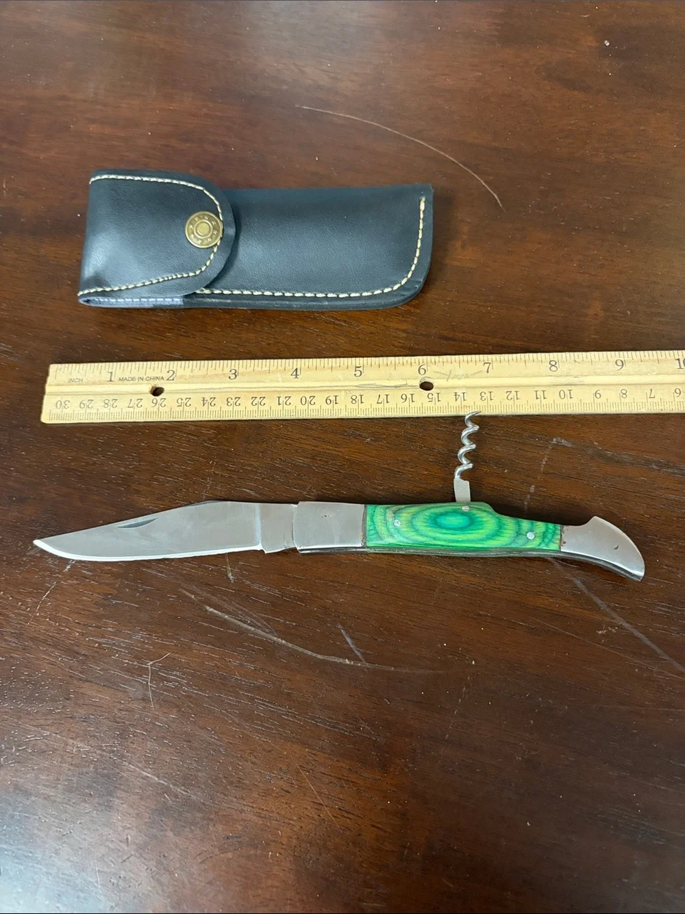 Hand crafted 9” folding with corkscrew